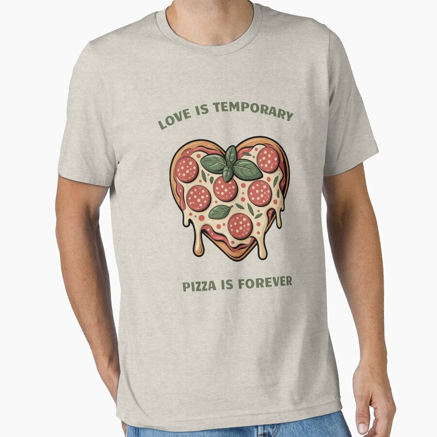 Funny Pizza Valentine Heart Illustration – Food Lover Humor Design by Artur-GrafiTee T-Shirts, Hoodie, Sweatshirt (Image 1)