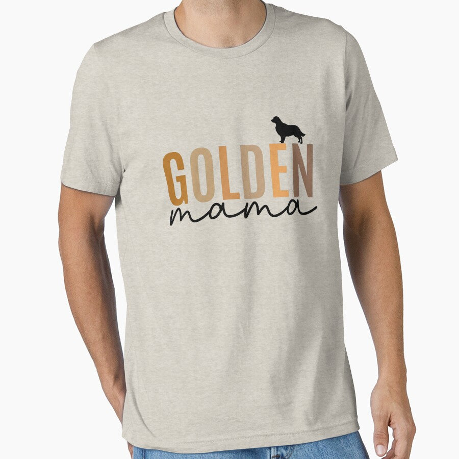 Golden Mama Shirt – Golden Retriever Dog Mom Minimalist Gift by Dog Culture