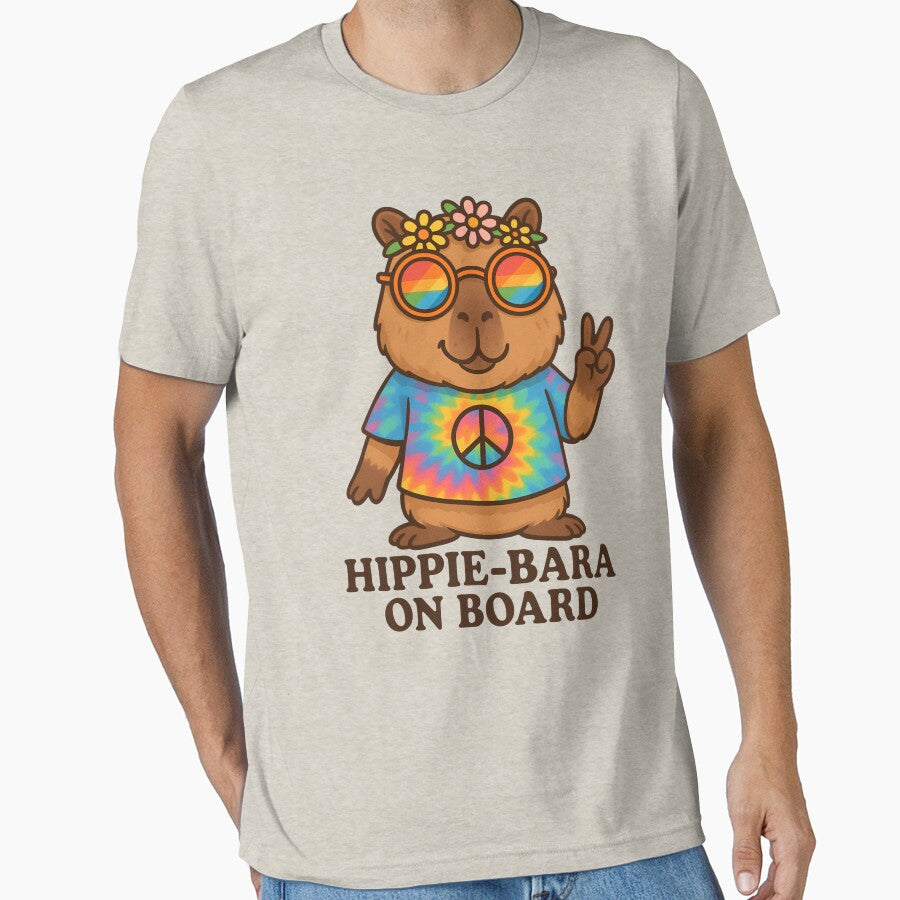 Hippie Capybara - Peace Vibes Tie-Dye by SidTastic T-Shirts, Hoodie, Sweatshirt | BlankRebels.com (Image 1)