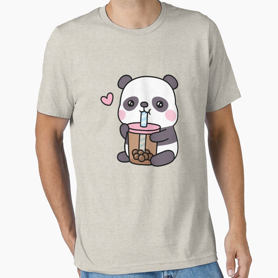 Cute Little Panda Loves Bubble Tea by rustydoodle T-Shirts, Hoodie, Sweatshirt | BlankRebels.com (Image 1)
