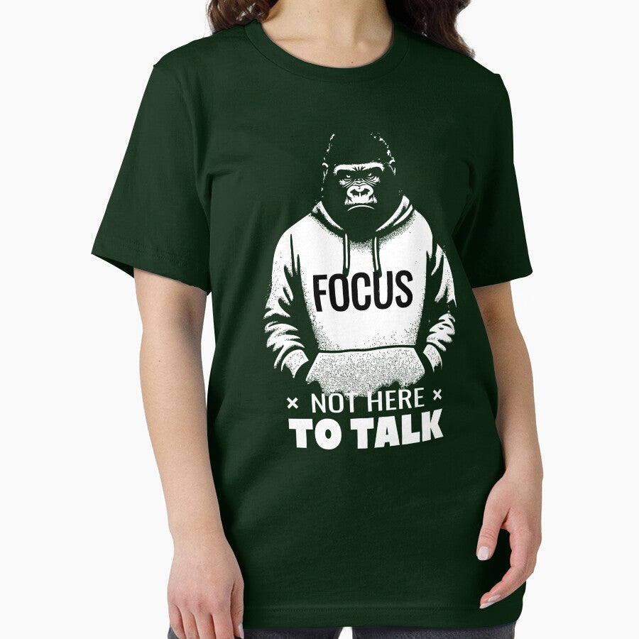 Focus Minimal Motivation Typography Art by Mido tee art shop