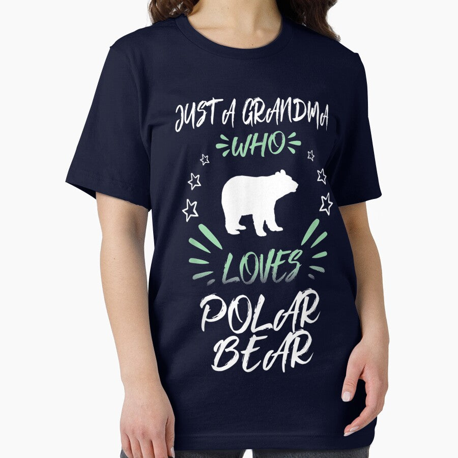Just A Grandma Who Loves Polar Bear Gift by JWArtStudio T-Shirts, Hoodie, Sweatshirt | BlankRebels.com (Image 2)