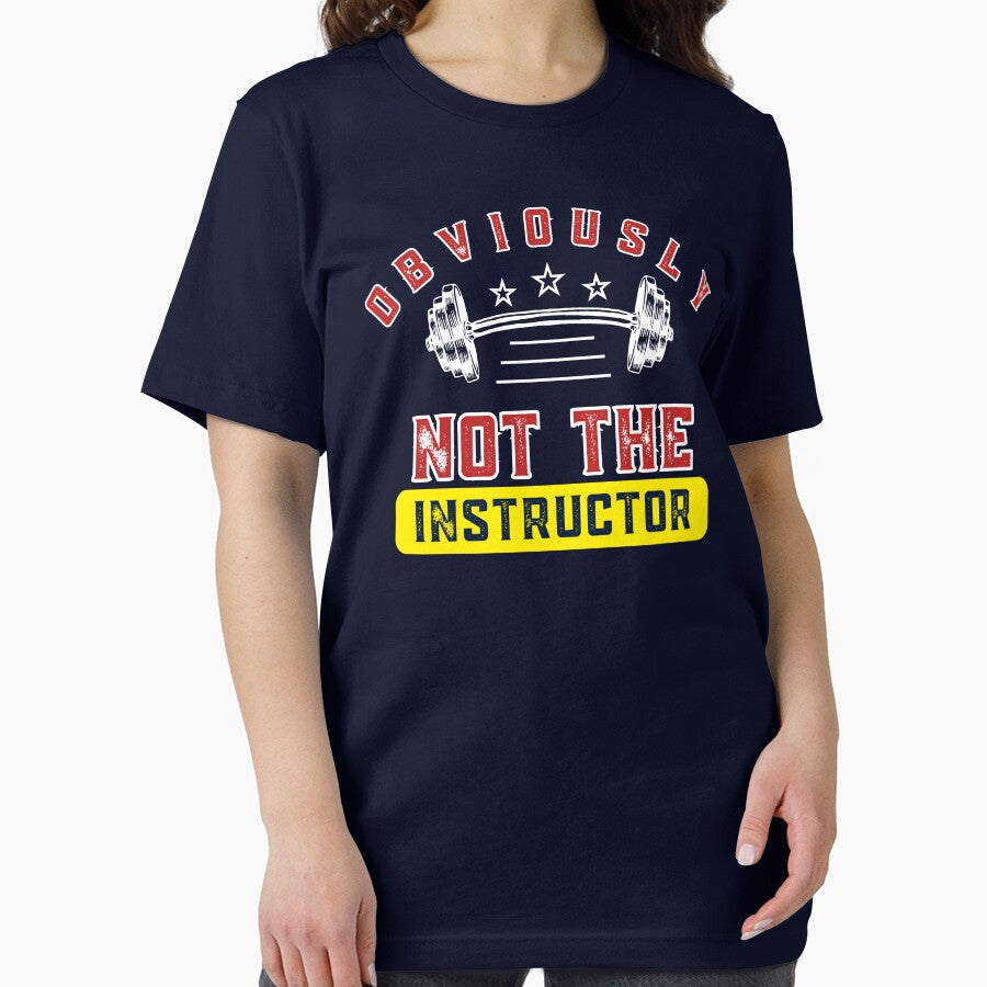 Obviously Not the Instructor – Funny Humble Gym Insider Humor T-Shirt by The Firestarter T-shirt Store Hoodie,... (Image 2)