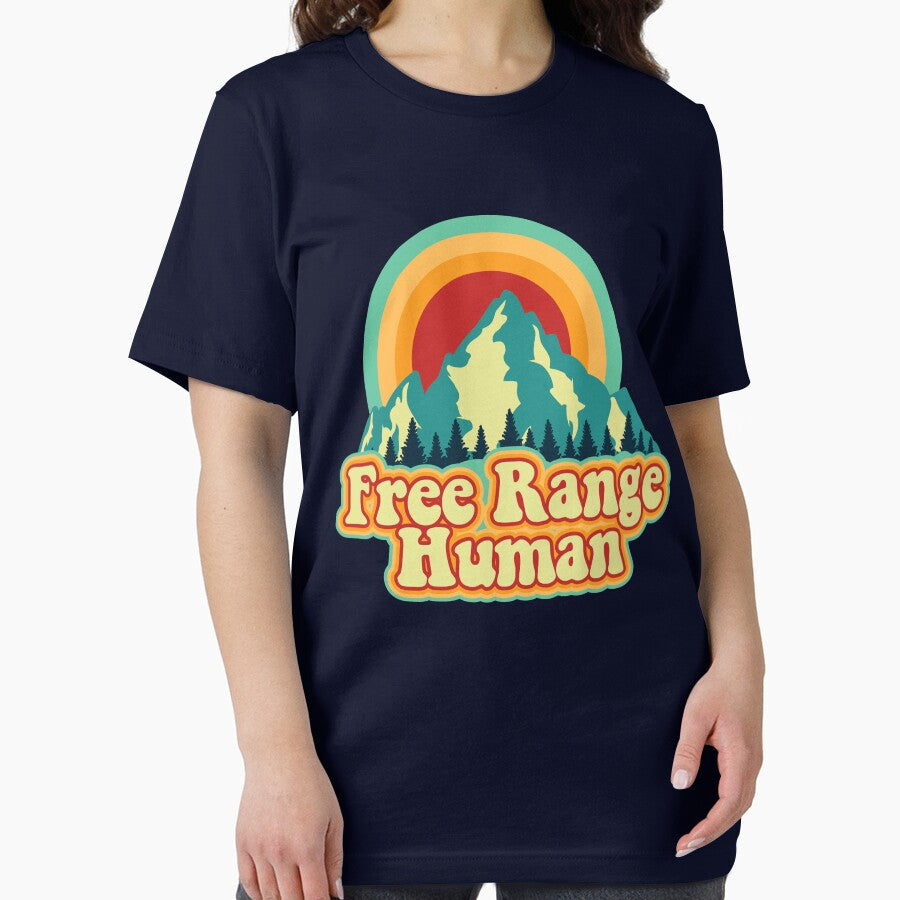 Free Range Human Outdoors Hiking Funny Men's Camping Gear by DynamicDesign T-Shirts, Hoodie, Sweatshirt (Image 2)