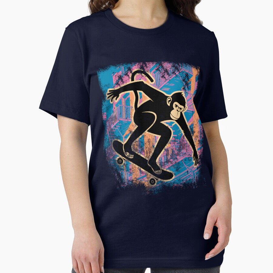 Street Art Ape Funky Monkey Illustration by ElizabethNoer T-Shirts, Hoodie, Sweatshirt | BlankRebels.com (Image 2)