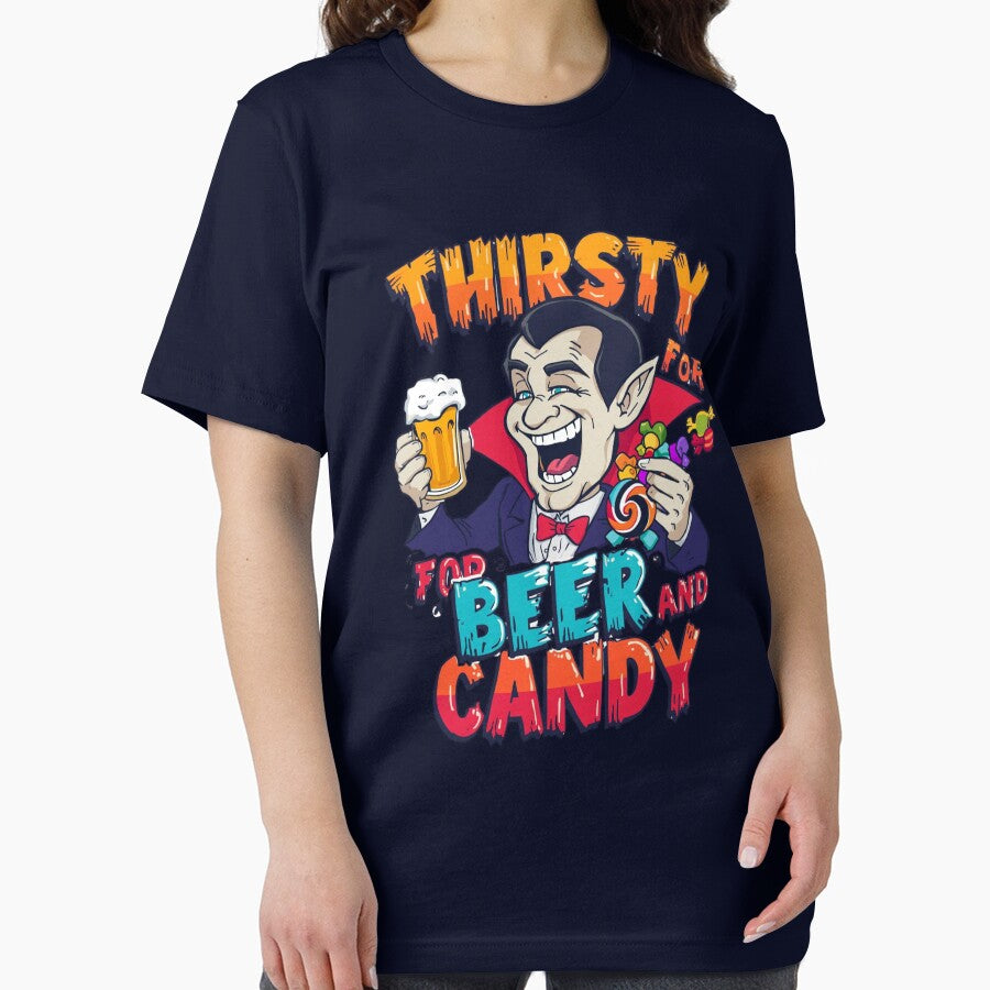 Dadcula – Thirsty for Beer and Candy Classic Illustration by EcoArtTees T-Shirts, Hoodie, Sweatshirt (Image 2)