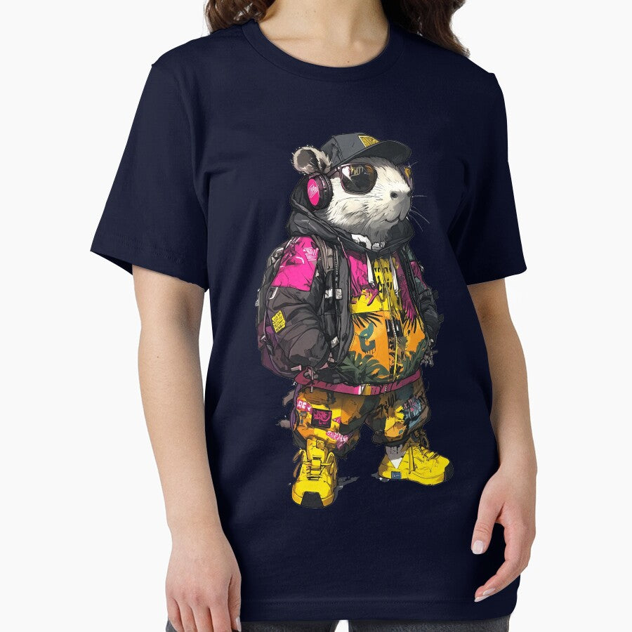 Cyber-Futourism Capybara wears a stylish hoodie by NUGRAFIKA T-Shirts, Sweatshirt | BlankRebels.com (Image 2)