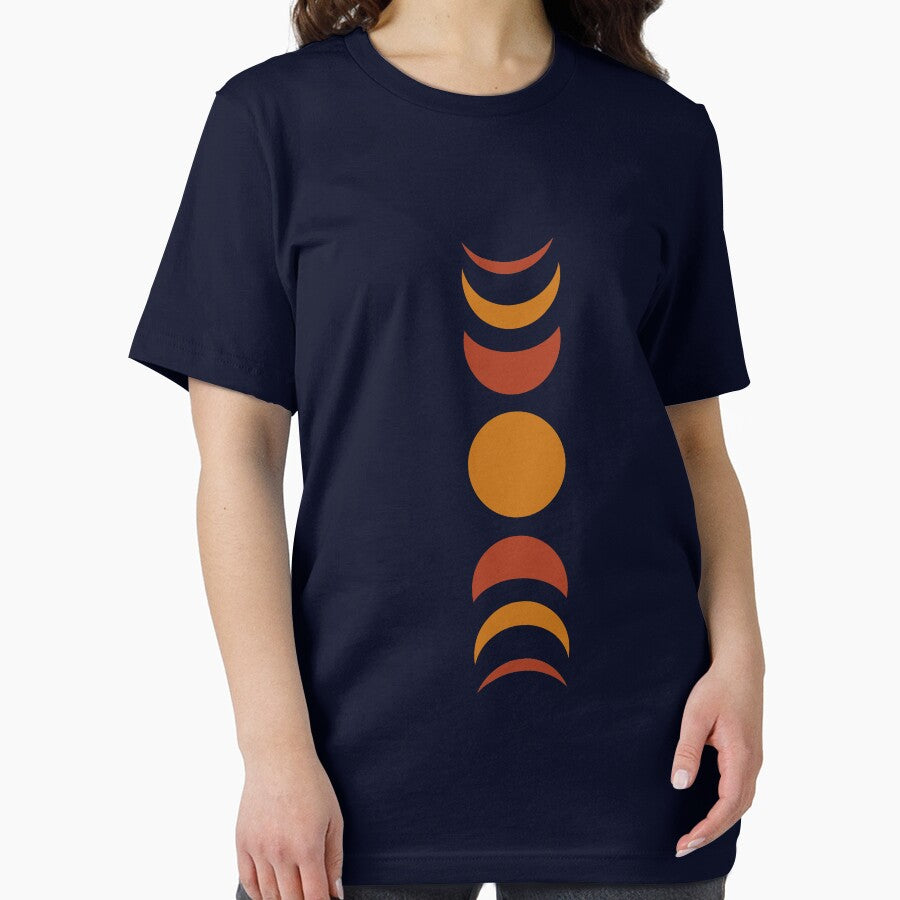 Red and Orange Geometric Moon Phases by cerenalkan T-Shirts, Hoodie, Sweatshirt | BlankRebels.com (Image 2)