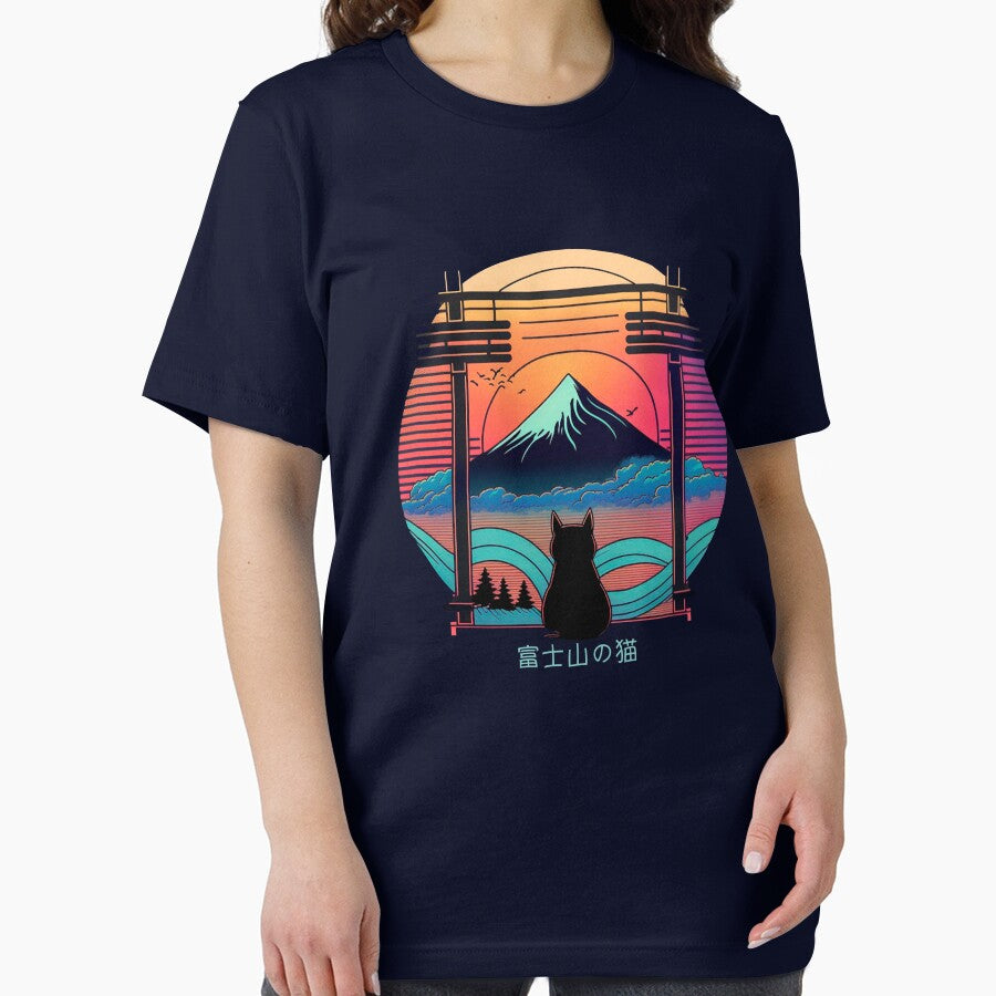 Cat in Mt Fuji by TheSamuraiCat T-Shirts, Hoodie, Sweatshirt | BlankRebels.com (Image 2)