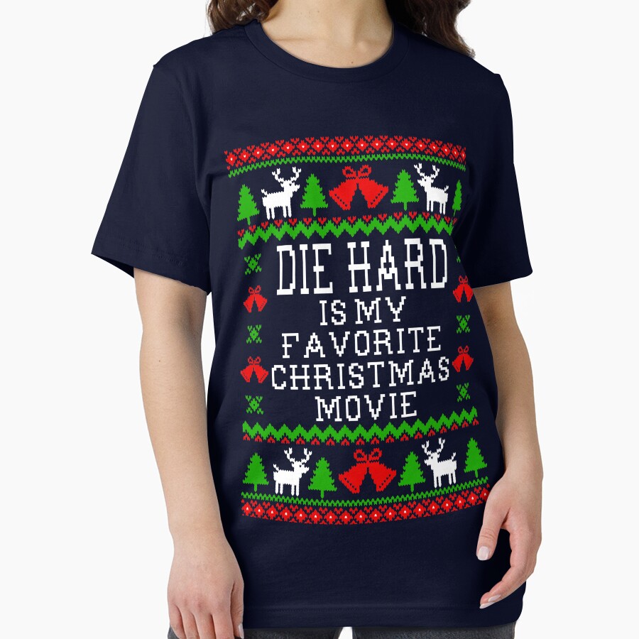 Die Hard Is My Favorite Christmas Movie - Ugly Christmas Sweater Style by Christmas-Tees Hoodie, Sweatshirt (Image 2)