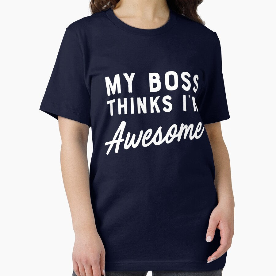 Boss thinks I'm awesome by careers T-Shirts, Hoodie, Sweatshirt | BlankRebels.com (Image 2)