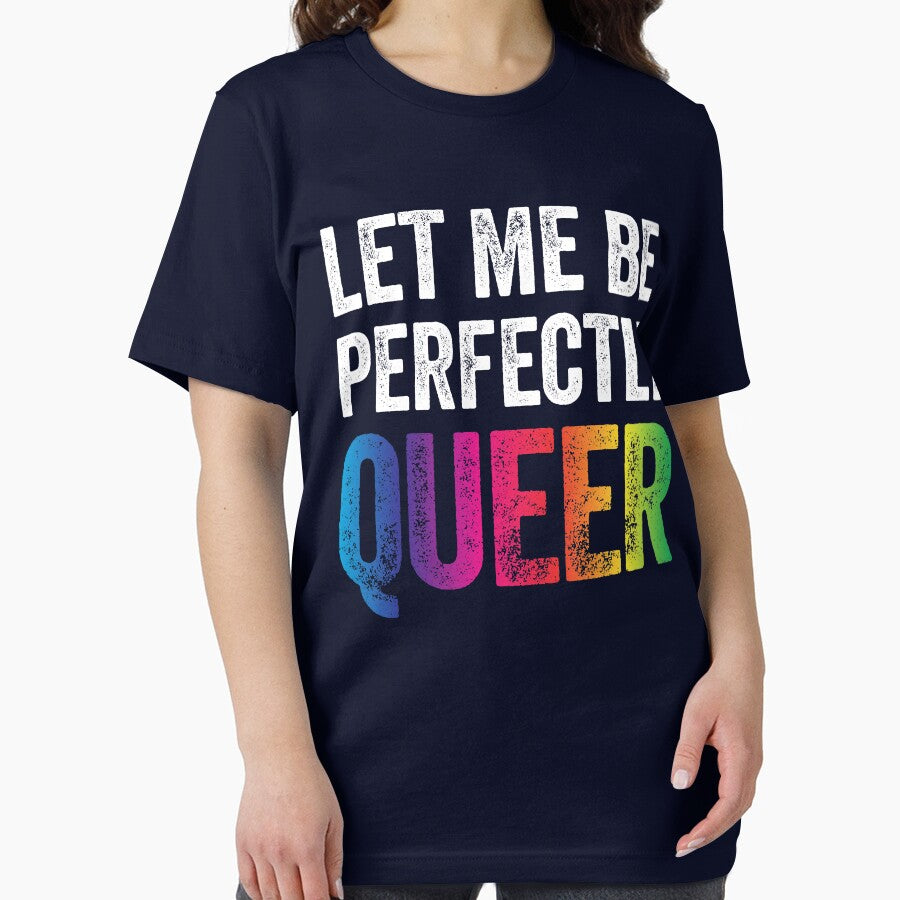 Let Me Be Perfectly Queer Funny Gay Pun LGBT Lesbian Gay Bisexual Transgender T-Shirt by Tigarlily Hoodie,... (Image 2)