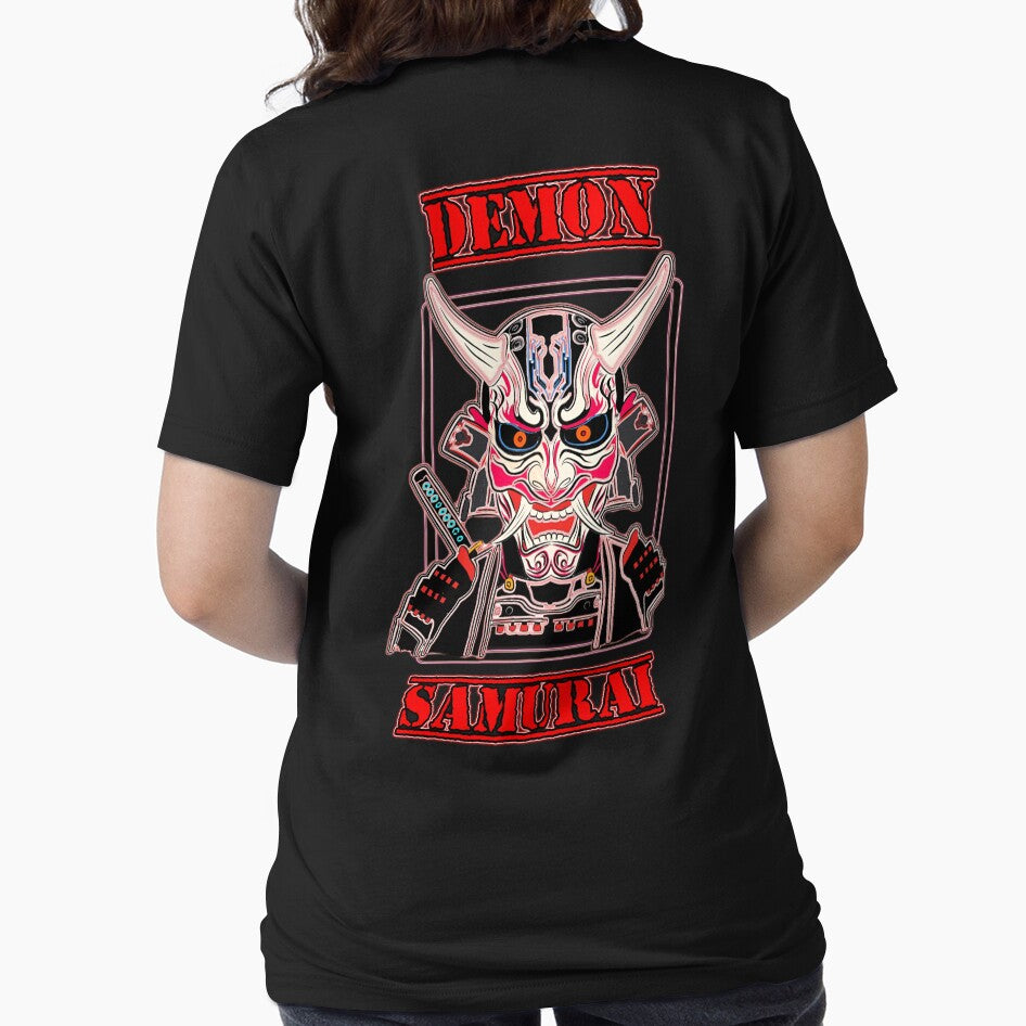 Demon Samurai Cyberpunk by DigitalArtTK T-Shirts, Hoodie, Sweatshirt | BlankRebels.com (Image 2)