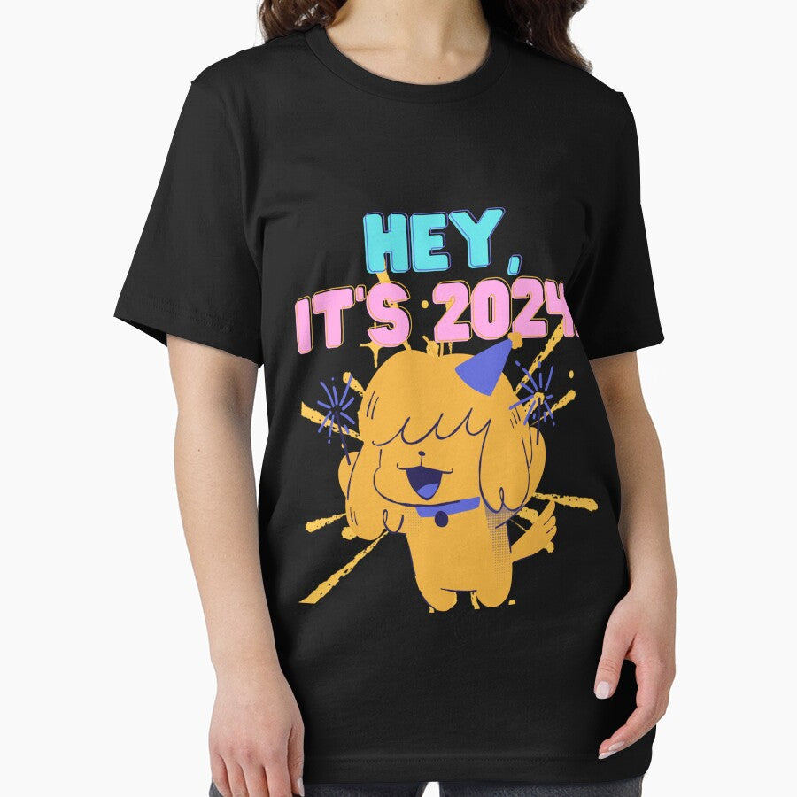 Hey It's 2024 Cute New Year Puppy by SEVENPRINTS T-Shirts, Hoodie, Sweatshirt | BlankRebels.com (Image 2)