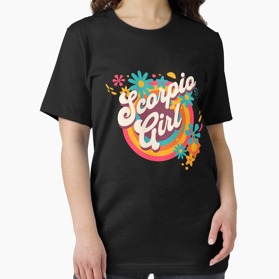 Retro Scorpio Girl Hippy Zodiac Horoscope by MasterKlaw T-Shirts, Hoodie, Sweatshirt | BlankRebels.com (Image 2)