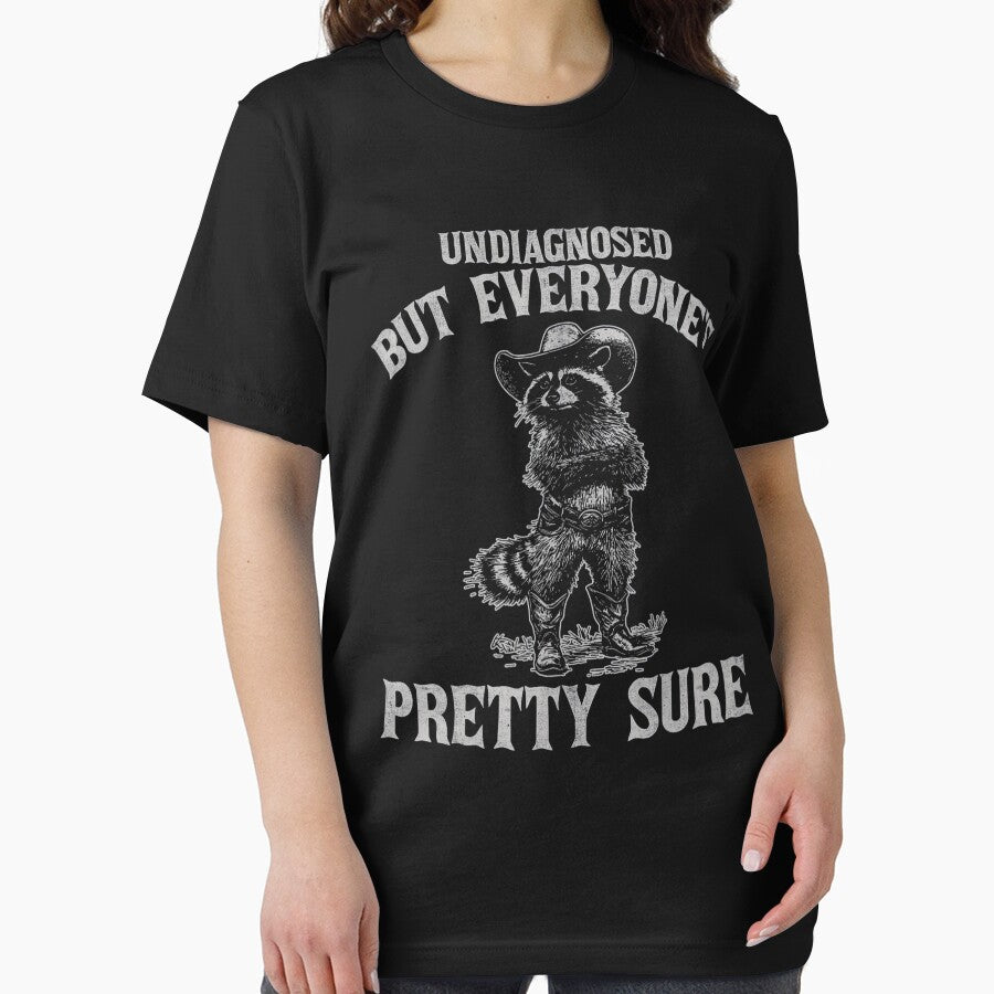 Undiagnosed But Everyone's Pretty Sure Cowboy Raccoon by FantasyFablesC T-Shirts, Hoodie, Sweatshirt (Image 2)