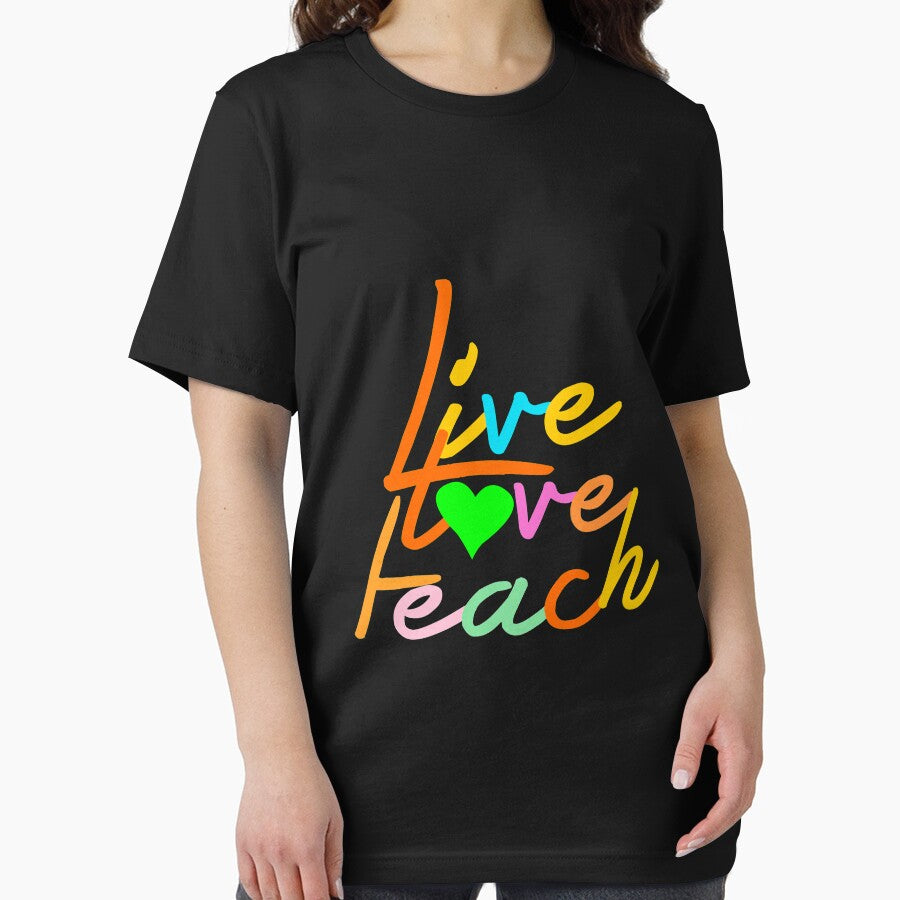 TEACHER - LIVE LOVE TEACH by fainaobun T-Shirts, Hoodie, Sweatshirt | BlankRebels.com (Image 2)