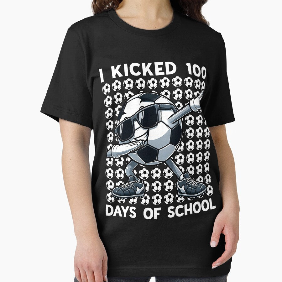 100 Days of School Soccer Dabbing 100th Day of School Boys by FrankIsabel