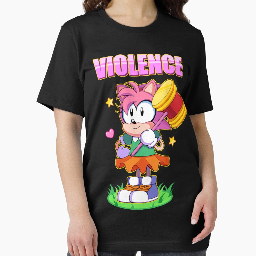Amy Rose VIOLENCE Classic T-Shirt by sueowpekri