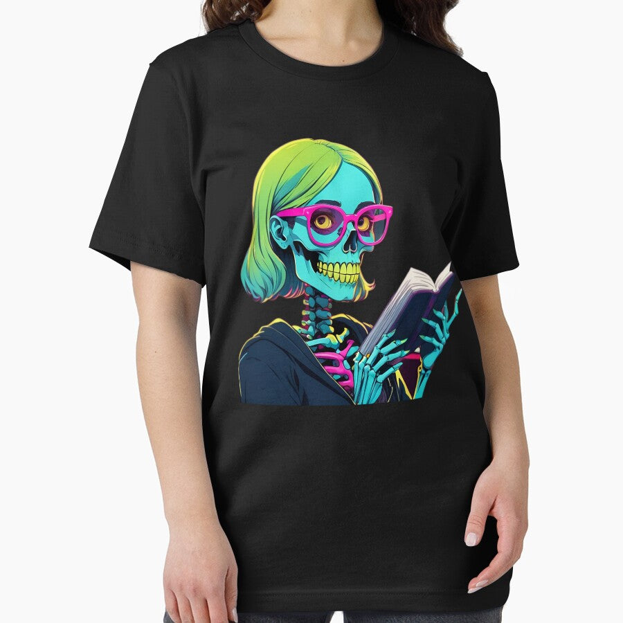 Preppy Skeleton Reading A Book by PlanetMarker T-Shirts, Hoodie, Sweatshirt | BlankRebels.com (Image 2)