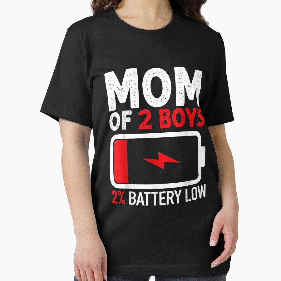 Mom of 2 Boys Shirt Gift (Image 2)