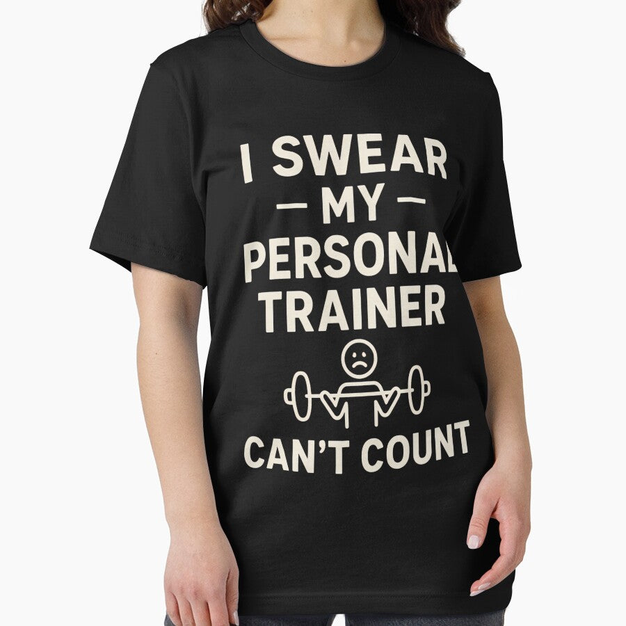 I Swear My Personal Trainer Can’t Count - Funny Fitness by ZBIFBOUETLA T-Shirts, Hoodie, Sweatshirt (Image 2)