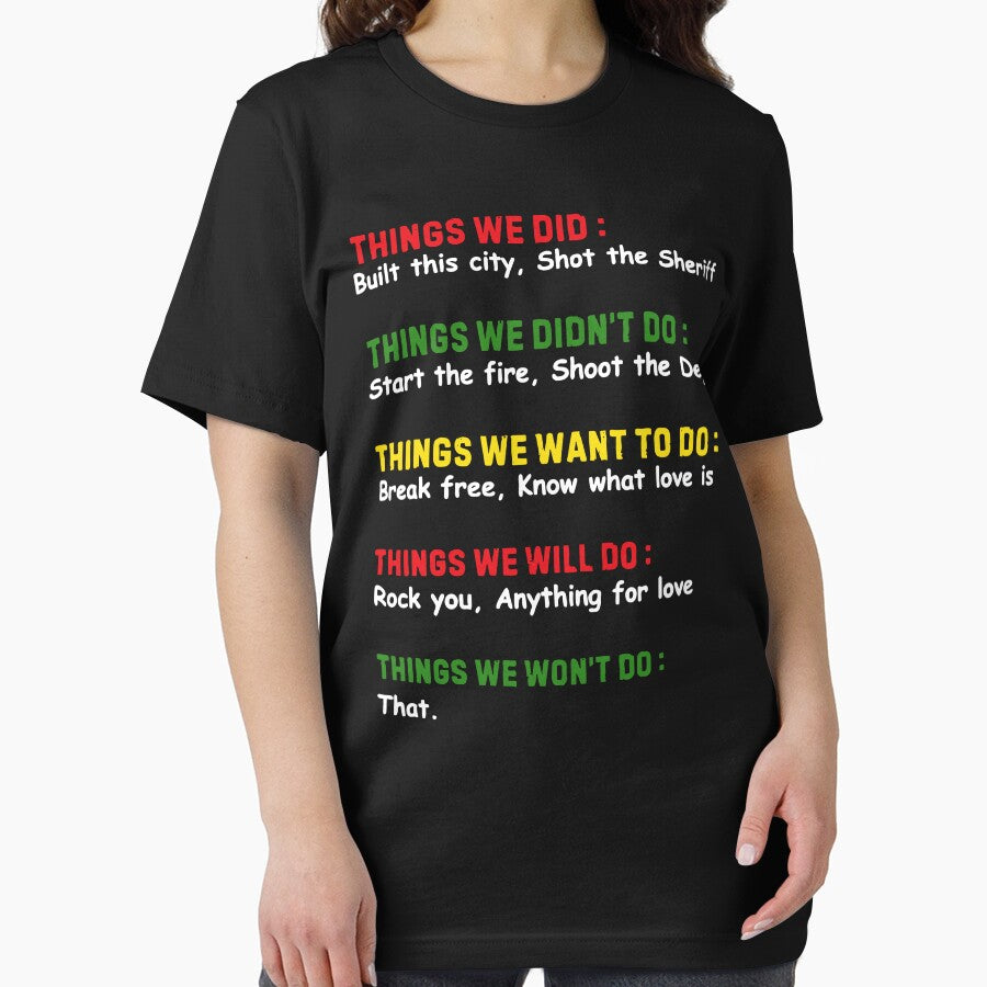 Things We Did Built This City Shot The Sheriff Start Christmas Quote by pansak T-Shirts, Hoodie, Sweatshirt (Image 2)