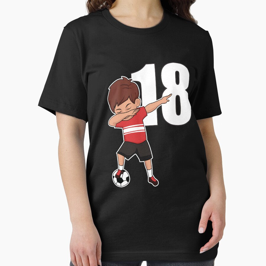 Awesome Soccer Player Number 18 Soccer Athlete Athletic Sports Team by VollLaser