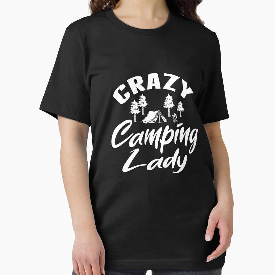 Crazy Camping Lady, Campfire Camping Gift- Funny Camping Shirt ,Camping Tees, Camp T shirt, Camping Shirt For... (Image 2)