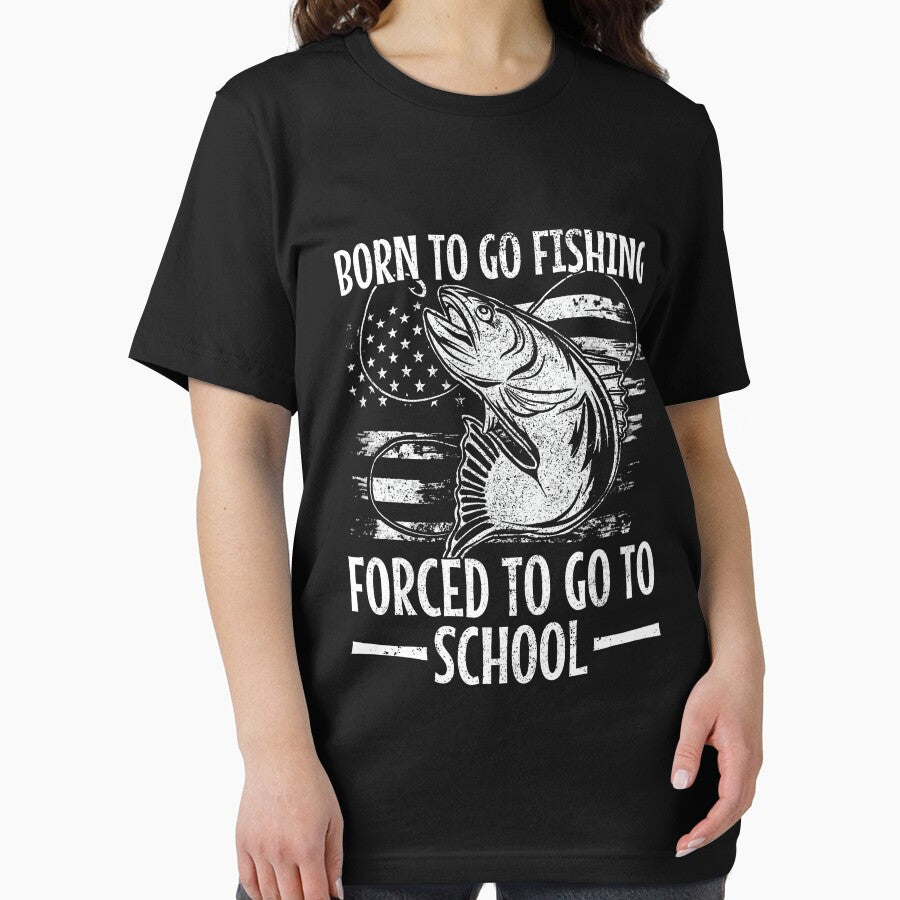 Born To Go Fishing Bass Fish Fisherman Boy Kid Funny Fishing by LucasGarrett T-Shirts, Hoodie, Sweatshirt (Image 2)