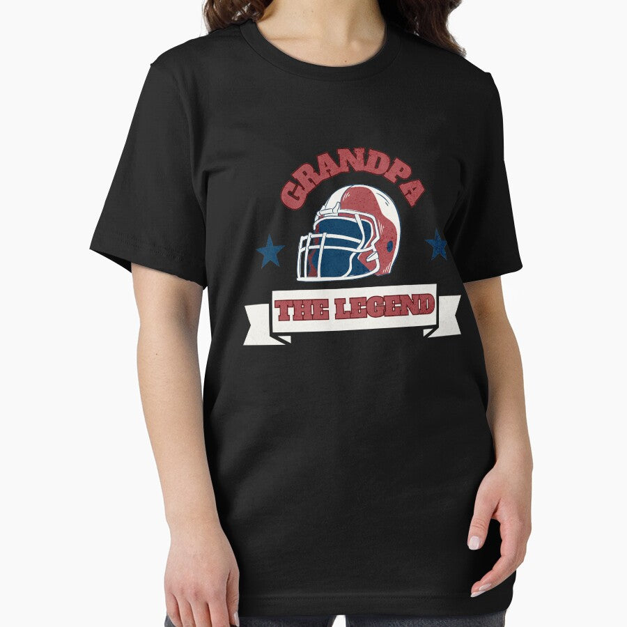 Grandpa the legend - football helmet vintage retro grandparent day gift by TNwandesignart T-Shirts, Hoodie,... (Image 2)
