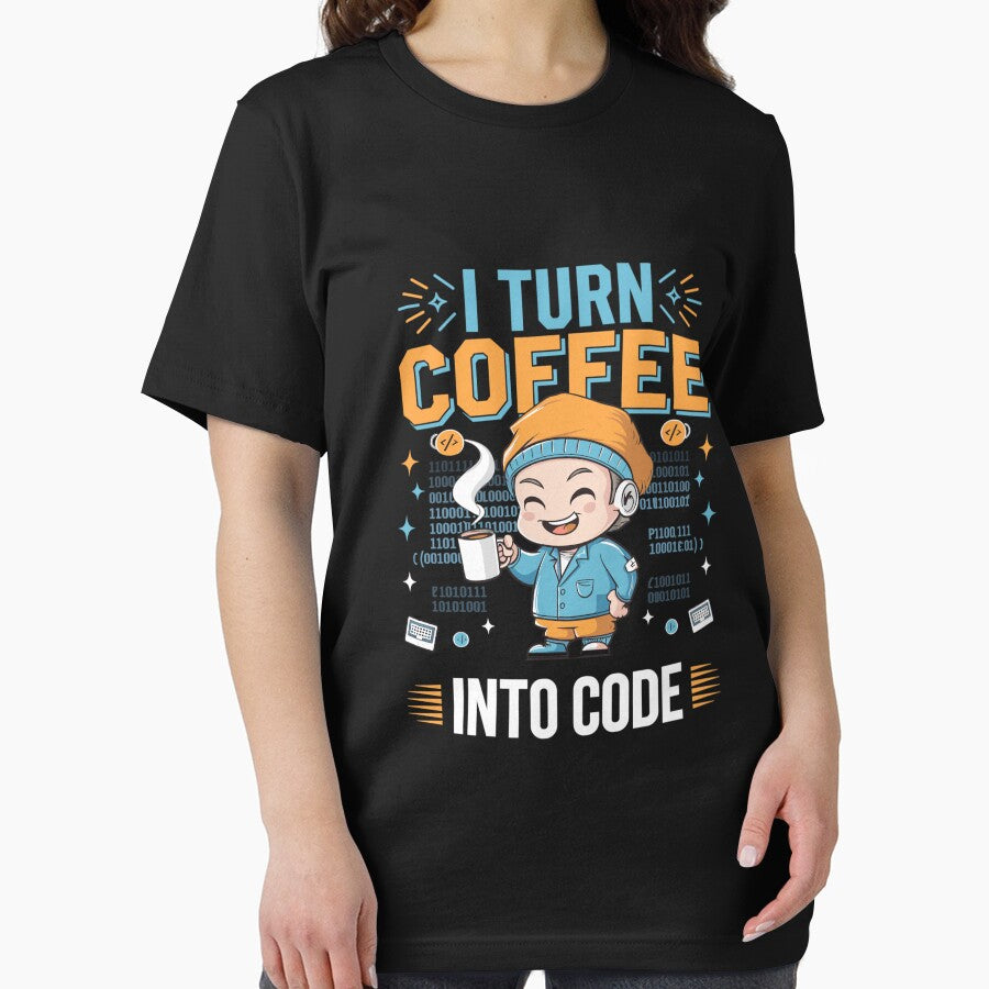 I turn coffee into code – Funny IT by hanneshannes02 T-Shirts, Hoodie, Sweatshirt | BlankRebels.com (Image 2)