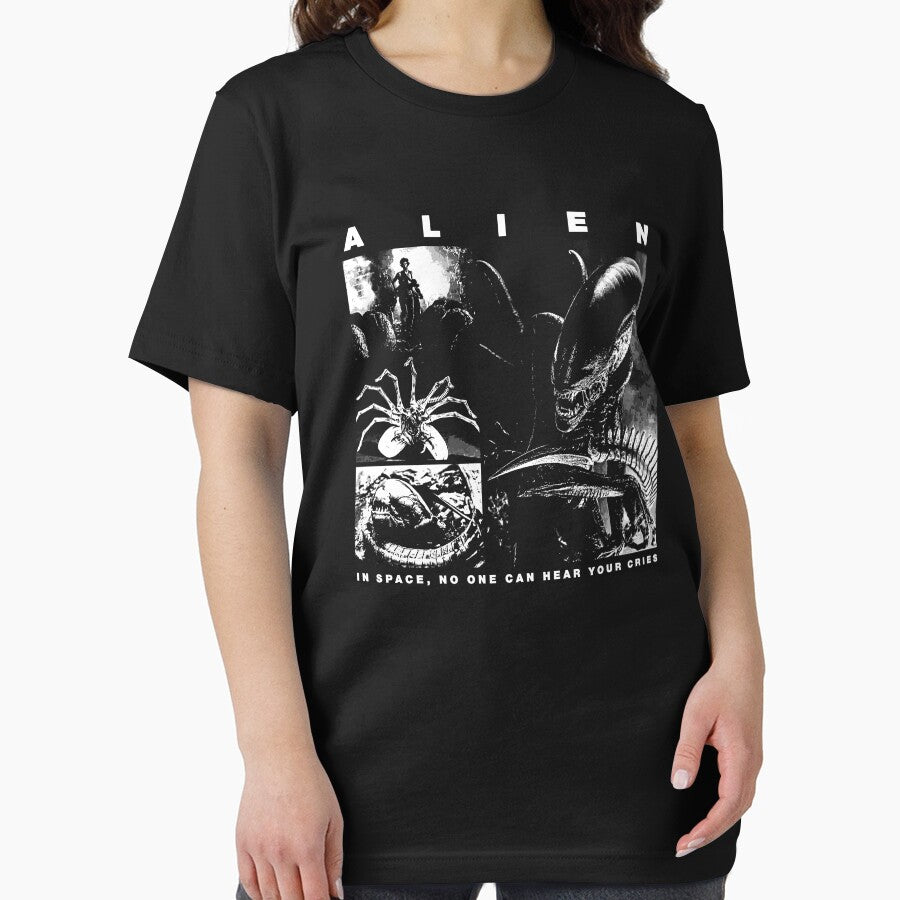 Alien, Xenomorph, alien phases, black version by EspiralArt T-Shirts, Hoodie, Sweatshirt | BlankRebels.com (Image 2)