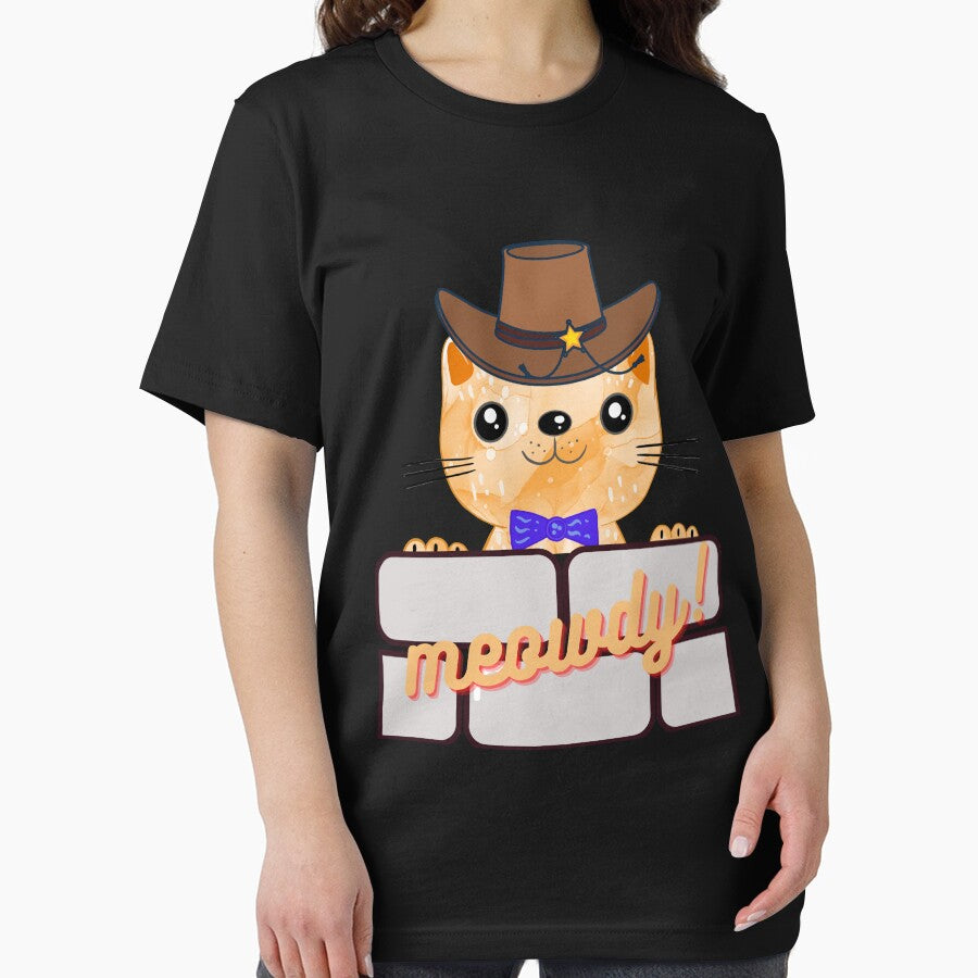 MEOWDY! Funny Cute Cat Meme Design by LevelUpMerch T-Shirts, Hoodie, Sweatshirt | BlankRebels.com (Image 2)