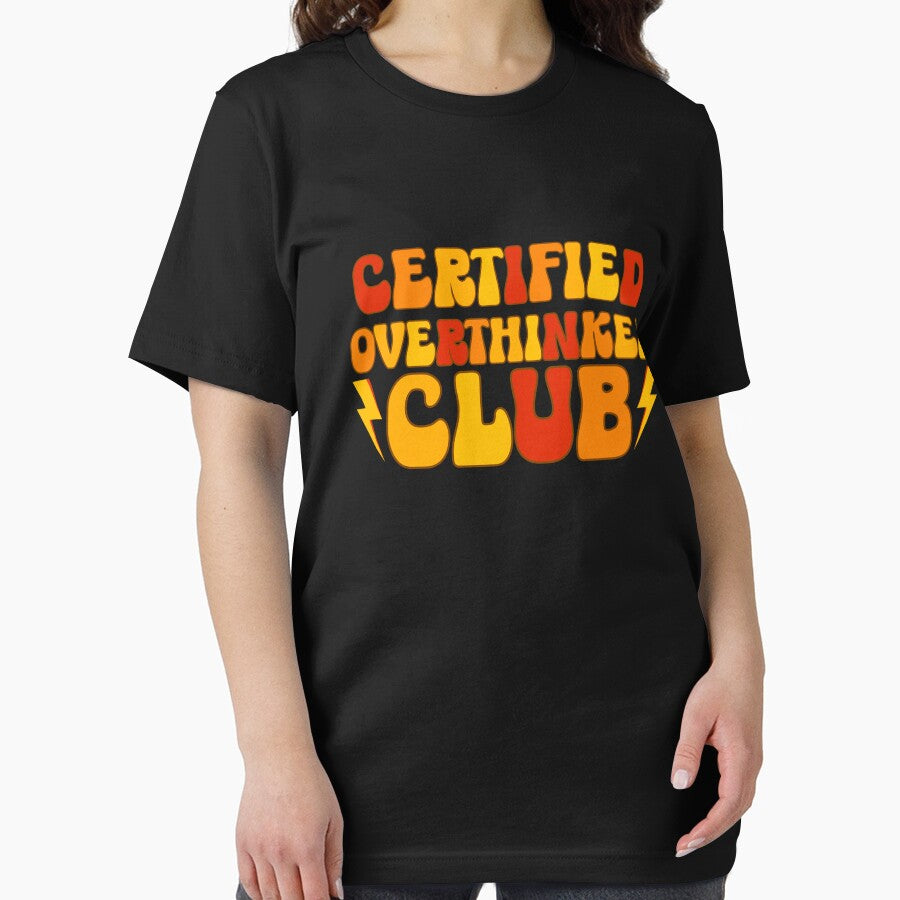 Certified Overthinker Club Funny Mental Health by stylishdzign T-Shirts, Hoodie, Sweatshirt | BlankRebels.com (Image 2)