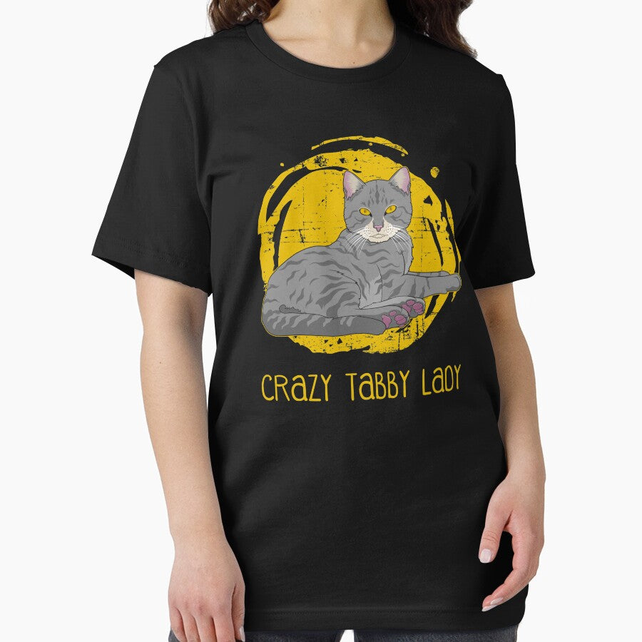 Cat Mom Crazy Tabby Lady design by jakehughes2015 T-Shirts, Hoodie, Sweatshirt | BlankRebels.com (Image 2)