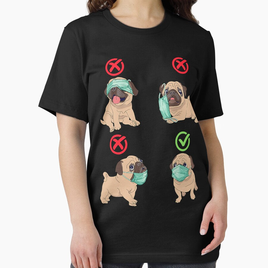 Funny Dog Wear Face Mask Funny Pug Wear Face Mask Dog Lover by JohnnyBench73 T-Shirts, Hoodie, Sweatshirt (Image 2)