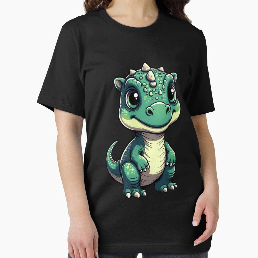Cute Green Baby Dinosaur by MeowMiav Studio T-Shirts, Hoodie, Sweatshirt | BlankRebels.com (Image 2)