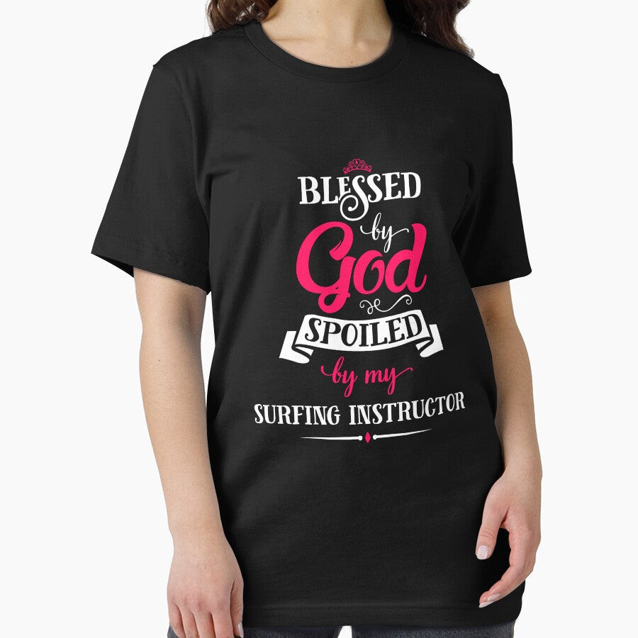 Blessed By God Spoiled By My surfing instructor Cool Gift by Just Be Different T-Shirts, Hoodie, Sweatshirt (Image 2)