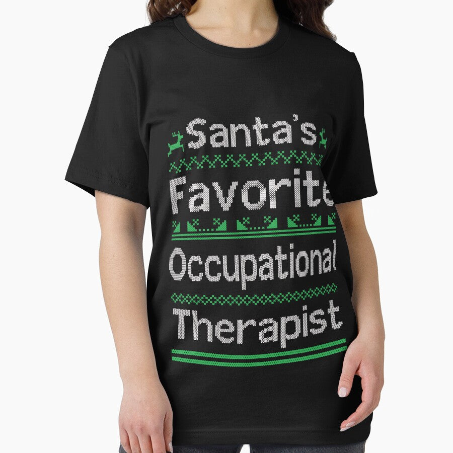 Santa's Favorite Occupational Therapist Ot Christmas Gift by majidkacm T-Shirts, Hoodie, Sweatshirt (Image 2)