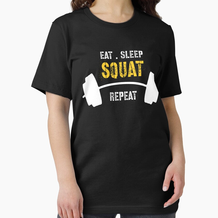 eat , sleep , squat , repeat , funny workout by Drahmed T-Shirts, Hoodie, Sweatshirt | BlankRebels.com (Image 2)