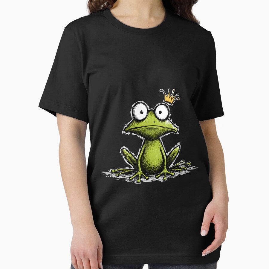 Confused Frog Prince – Minimal Royal Meme T-Shirts, Hoodie, Sweatshirt