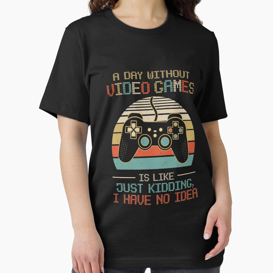 A Day Without Video Games Boys Teens Gamer Funny Gaming Youth by AdamhollandShop T-Shirts, Hoodie, Sweatshirt (Image 2)