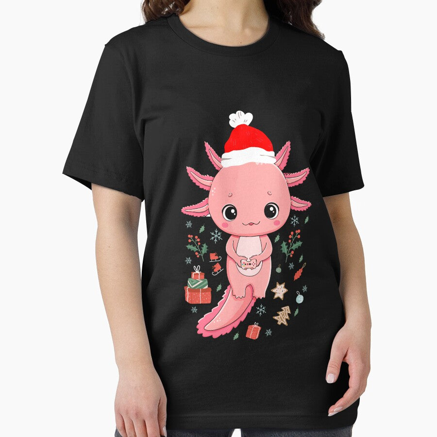 Axolotl Santa Hat Gaming Gamelotl Anime christmas by Ibu83 T-Shirts, Hoodie, Sweatshirt | BlankRebels.com (Image 2)