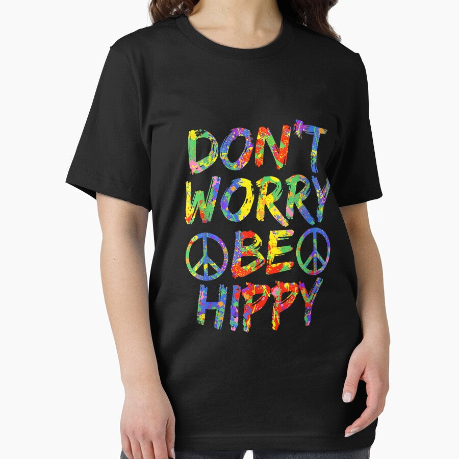 Don'T Worry Be Hippy Hippie Paint T-Shirts, Hoodie, Sweatshirt