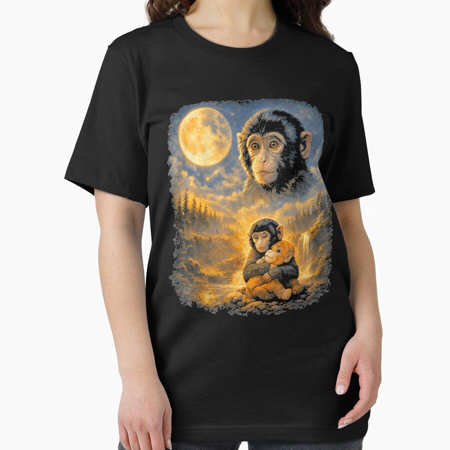Punch Monkey Moon 90s Retro Animal Vintage by IdealDo T-Shirts, Hoodie, Sweatshirt | BlankRebels.com (Image 2)