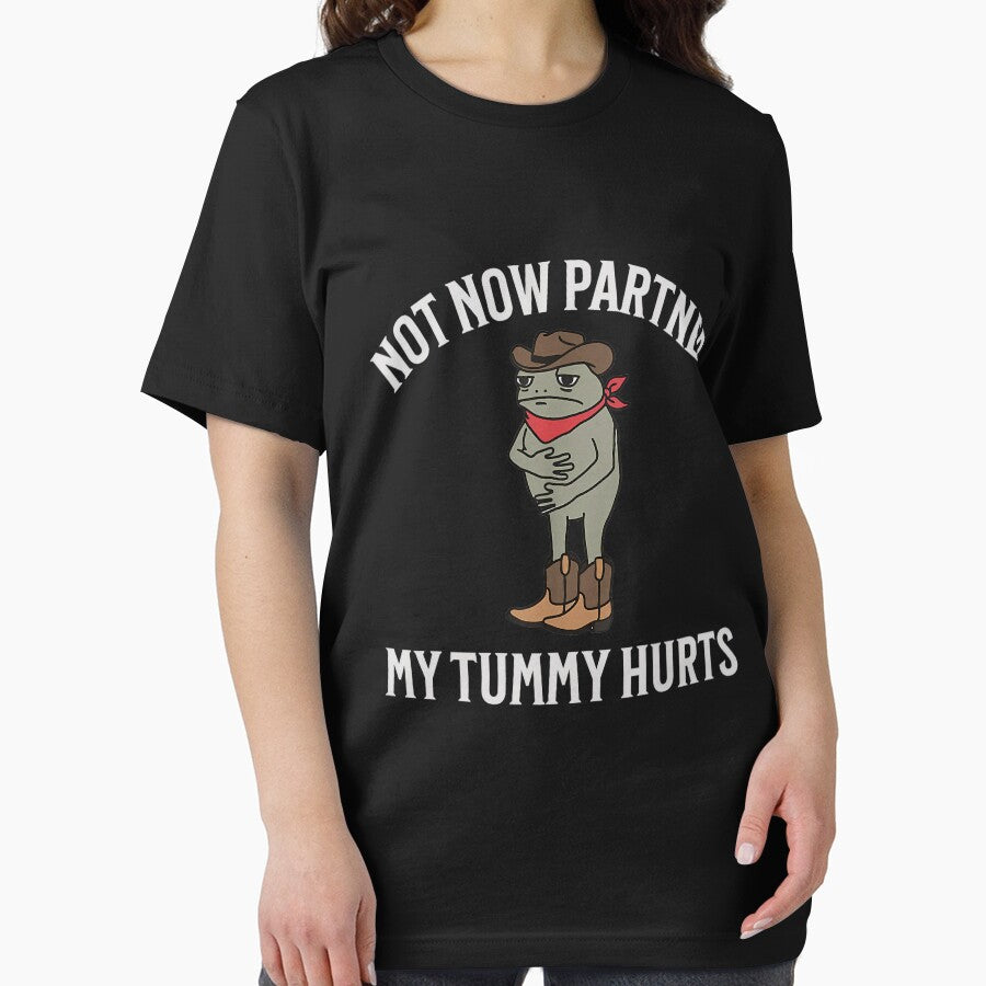 Not Now Partner My Tummy Hurts Cowboy Frog Cute by DreamyNature T-Shirts, Hoodie, Sweatshirt | BlankRebels.com (Image 2)