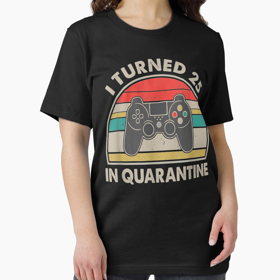 I Turned 25 In Quarantine - Retro 1995 25Th by JWArtStudio T-Shirts, Hoodie, Sweatshirt | BlankRebels.com (Image 2)