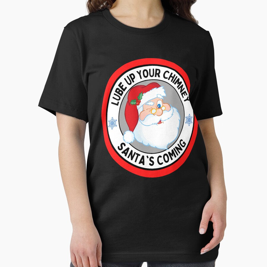 Lube Up Your Chimney Santas Coming Funny Rude Christmas by JollyKRogers T-Shirts, Hoodie, Sweatshirt (Image 2)