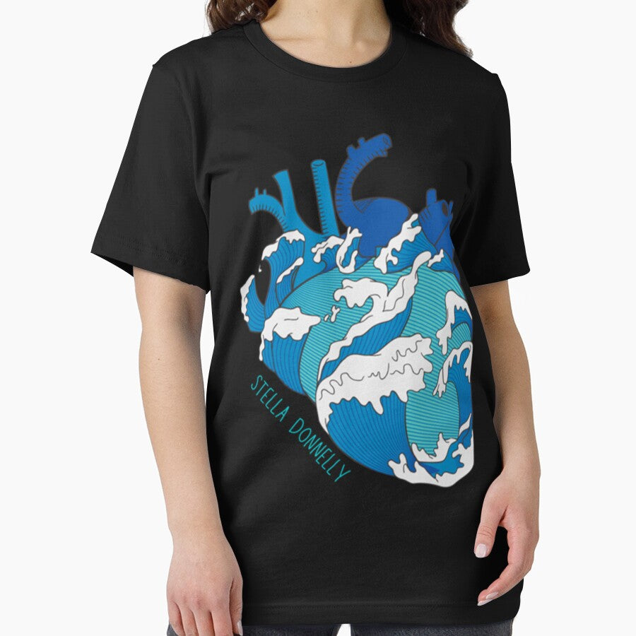 Stella Donnelly  - Ocean Heart Logo Classic T-Shirt by LeaPommer Hoodie, Sweatshirt | BlankRebels.com (Image 2)